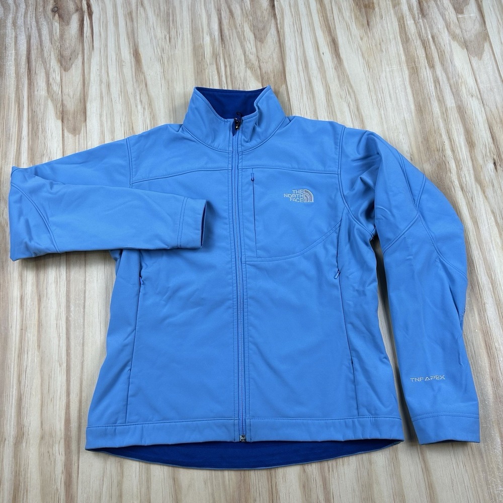The North Face Women's Medium Blue TNF Apex Jacket Softshell Outdoor Hiking